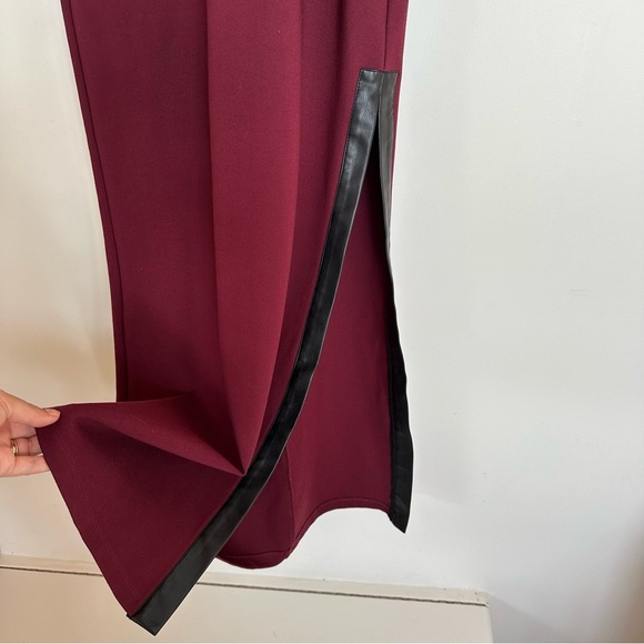 STAUD Joint Dress in Red Maroon Sample Size Small NWT NEW - Picture 3 of 10